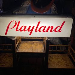 Vintage Playland Light Up Sign