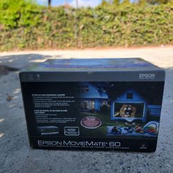Epson MovieMate 60 An All-In-One Portable Home Theater Projector With A Built-in DVD Player And 3LCD Technology Stereo Speakers