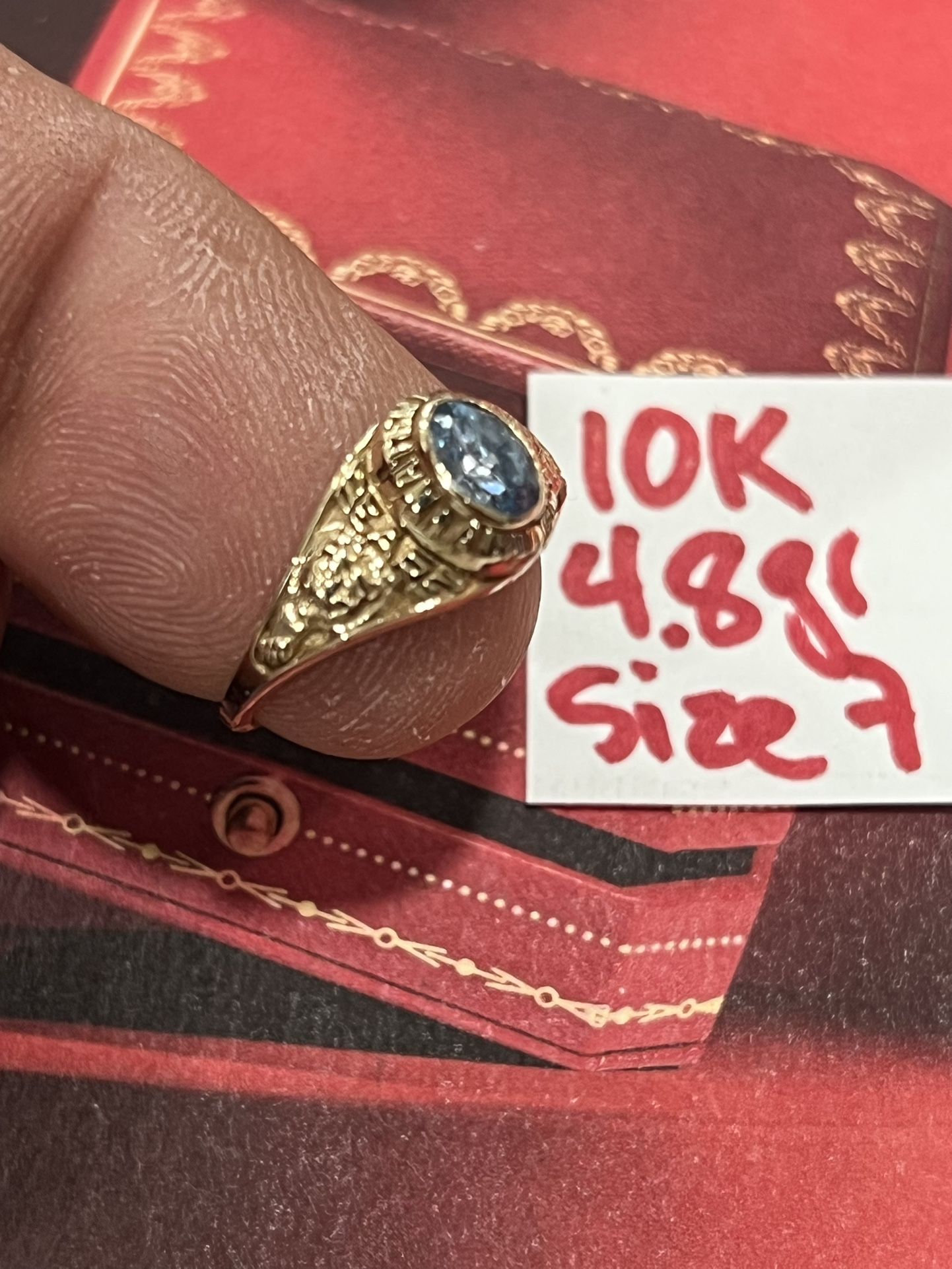 10K Solid Gold Wedding Ring 4.8Gr Size 7