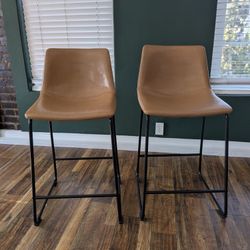 2 Bar Stools - 26" Counter Height Bar Stools