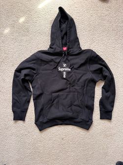Black supreme cross hoodie