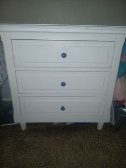 White 27" dresser