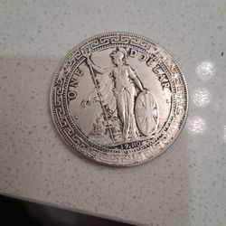 1910B Great Britain  Silver Trade Coin!!! Circulated But Pretty Good Condition, These Are Going For $350 Or More Easily, Asking $250 Obo