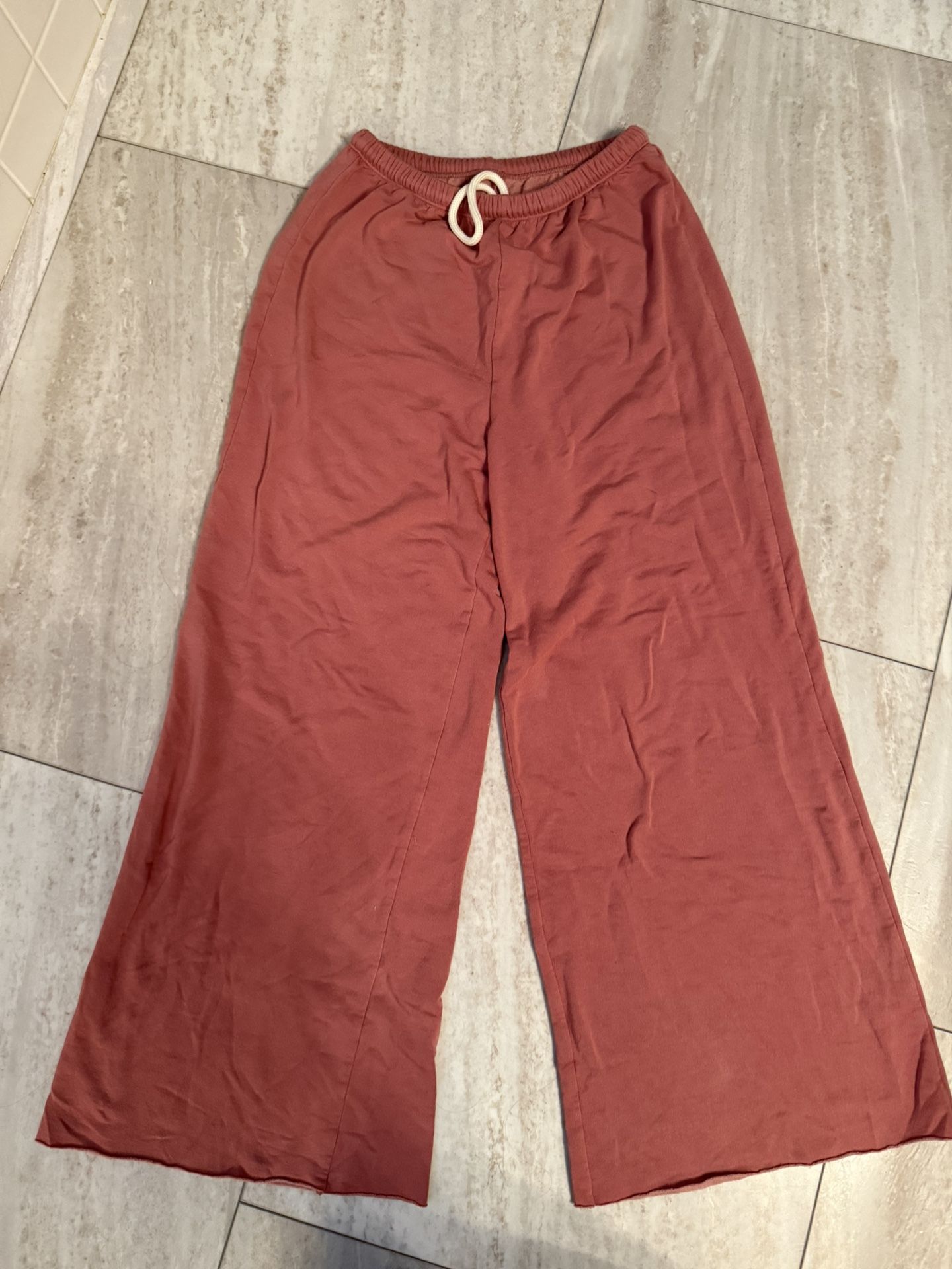 Aerie Ott Fleece Wide Leg Sweatpants 