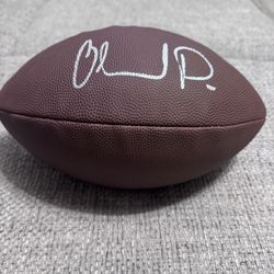 Orlando Pace Signed Autographed Wilson Full Size NFL Football-Metabilia Coa-Rams