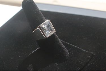 925  Silver CC Stone Ring