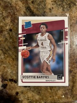 2021-22 Scottie Barnes Chronicles Draft Picks Donruss Rated Rookie Card