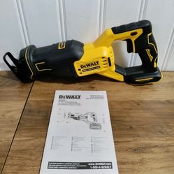 20V DeWalt MAX* XR® Brushless Cordless Reciprocating Saw (Tool Only)
