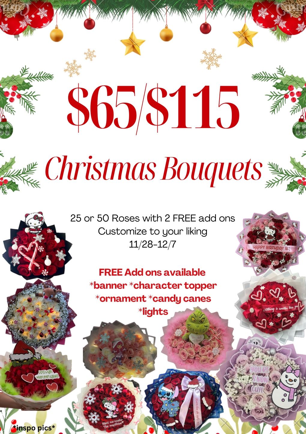 Christmas Bouquet / Ramo De Navidad