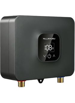 Tankless Water Heater Electric, 240V 6.5 KW Mini Tankless Under Sink Instant Hot Water Heater, Energy Saving Compact Design, Instant Endless Hot Water