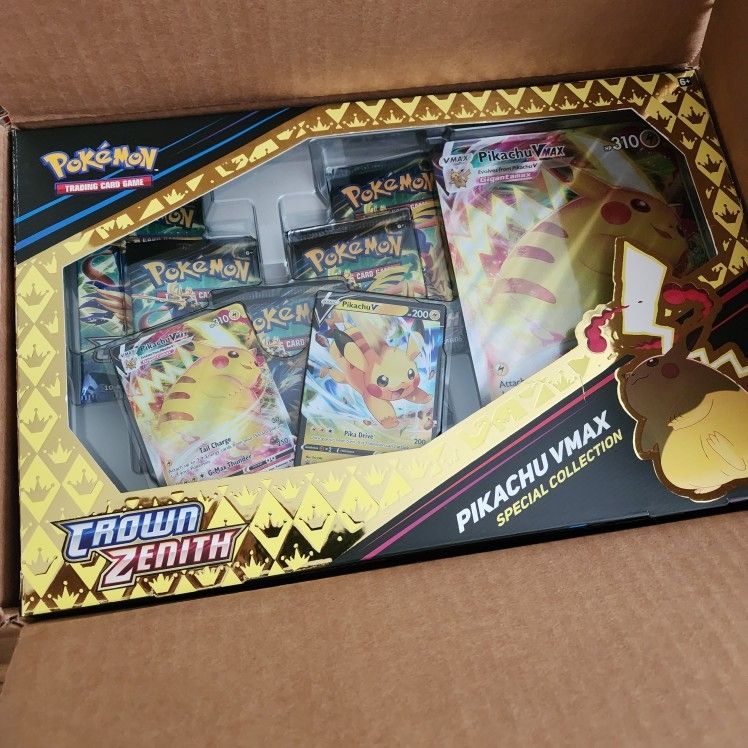 pokemon trading card game crown zenith pikachu vmax special collection Pokemon crown zenith pikachu Vmax special collection Box
