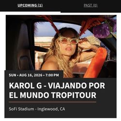 KAROL G TICKETS 