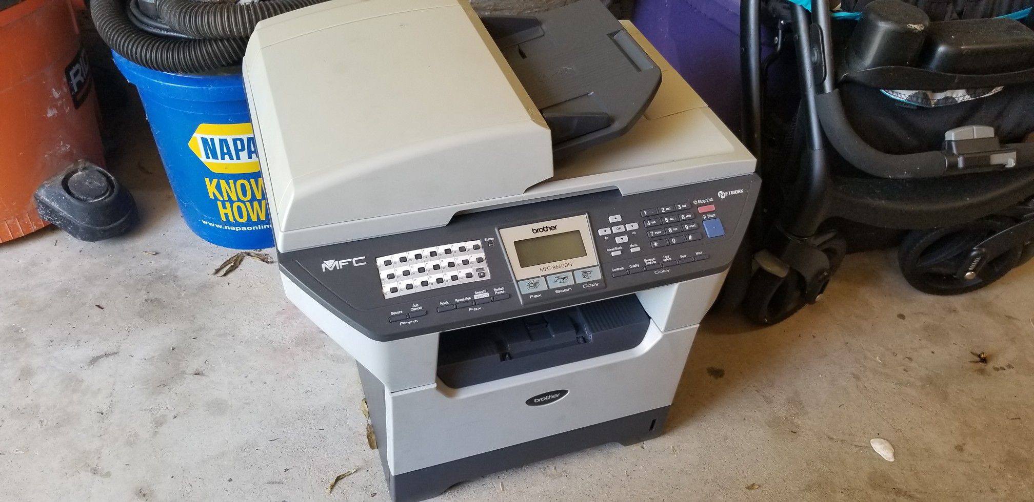 Brother MFC Network all in one Printer Copier Scan Fax Machine with ink and an extra toner
