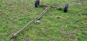 Photo Older car dolly rail buggy trailer