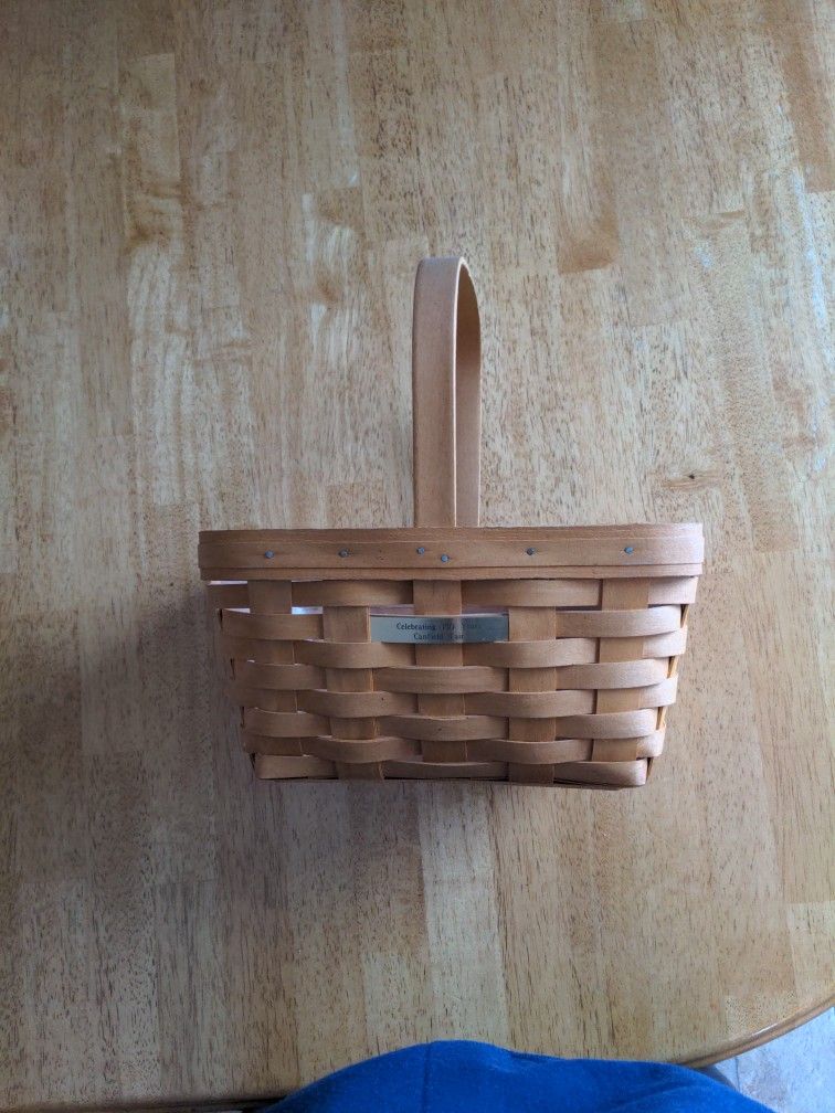 Longaberger Basket With Plastic Liner