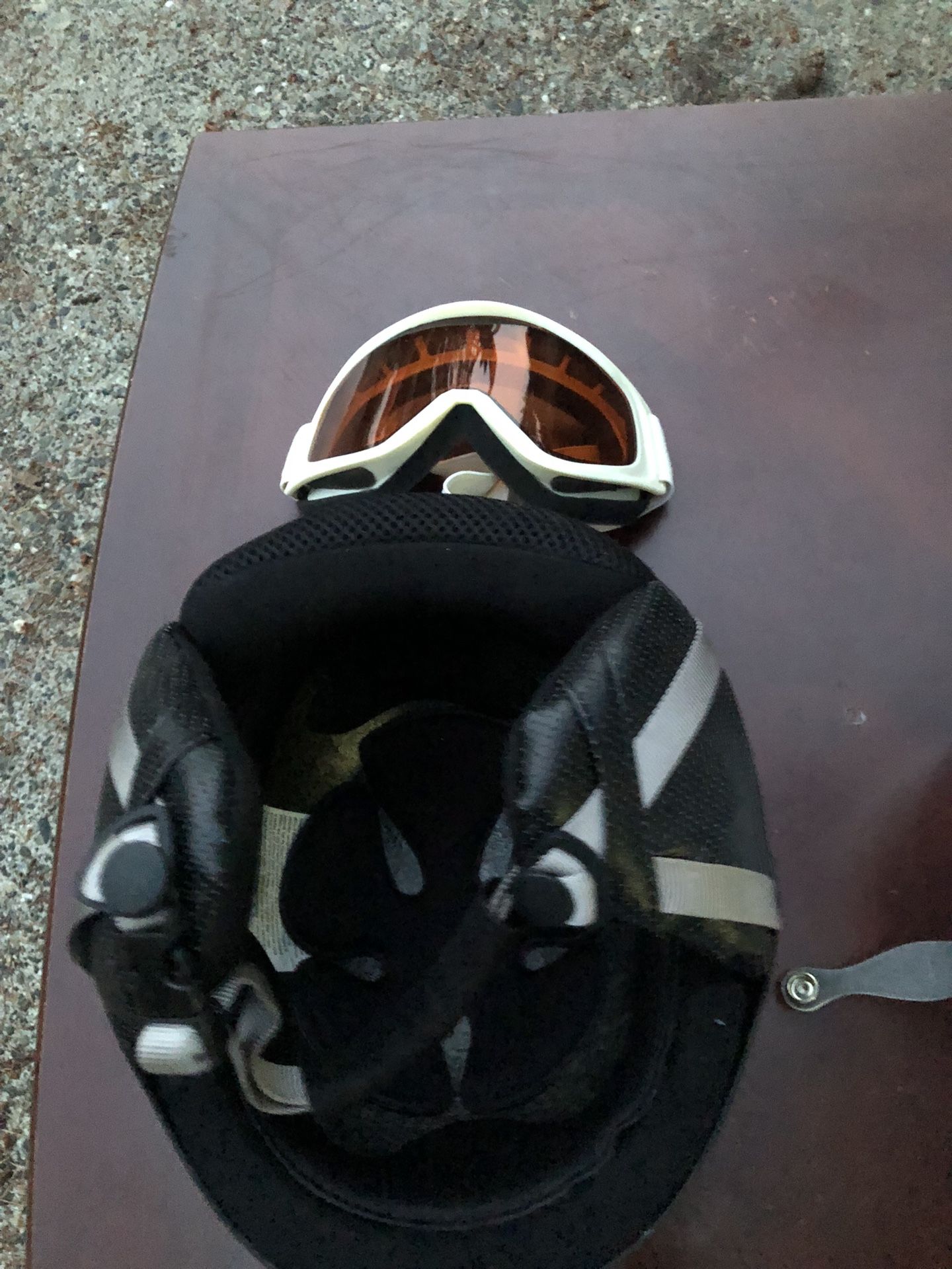 Ski Helmet Glass Set Gloves Are Free Free