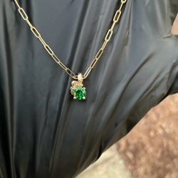 Natural Tsavorite Garnet Ladies Necklace