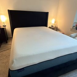 Queen Size Mattress, Memory Foam Topper, And Cover 