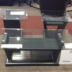 Three piece occasional table set