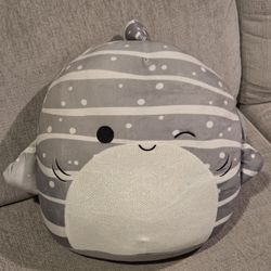New Squishmallows 14" Sachie Grey Whale Shark Super Soft Plush Stuffed Animals Toys