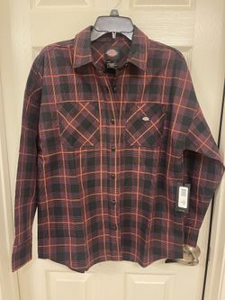 Dickies Women's Bakerhill Shirt - Black/Dark Red Plaid