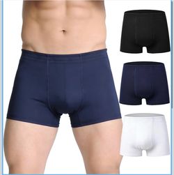 Men's Incontinence Underwear - Upgraded 250ml Absorb Leakproof Boxer Briefs Washable Reusable Cotton Incontinence Briefs-With Front-to-Rear Leak Prote
