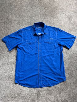 Size L - Ariat VentTEK Outbound Classic Fit Shirt Blue