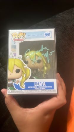 Signed leafa funko pop from “sword art online