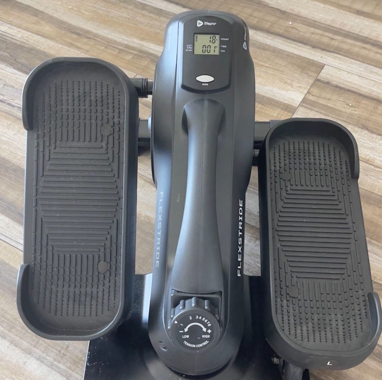 Selling a LifePro FlexStride under-desk elliptical in excellent condition. Great for staying active while working or watching TV. It’s compact, smoot