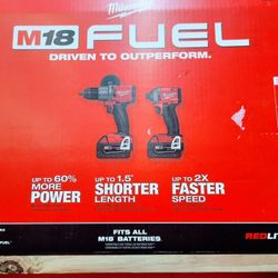 Milwaukee Fuel Drill Set  New 