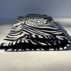 PreZerve Zebra Print Anti-Tarnish Jewelry Travel Bag Organizer 11x8 Medallion