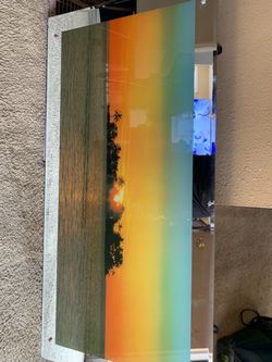 Scenic picture that lights up