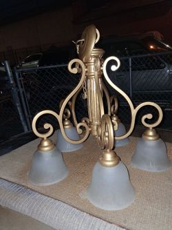Vintage hangman lamp