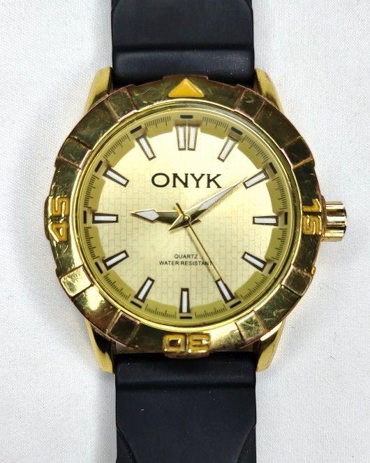 ONYK Gold Plated Dress Watch WORKING