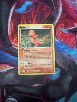 Pokémon cards ex delta species ditto charmander