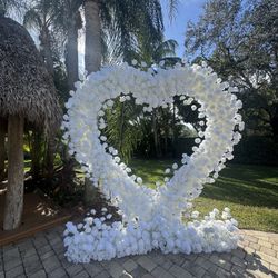 Heart-Shaped Flower Arches