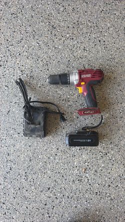 Chicago Electric 18V Cordless Drill with Battery and Charger