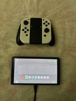 Nintendo switch OLED white joycons