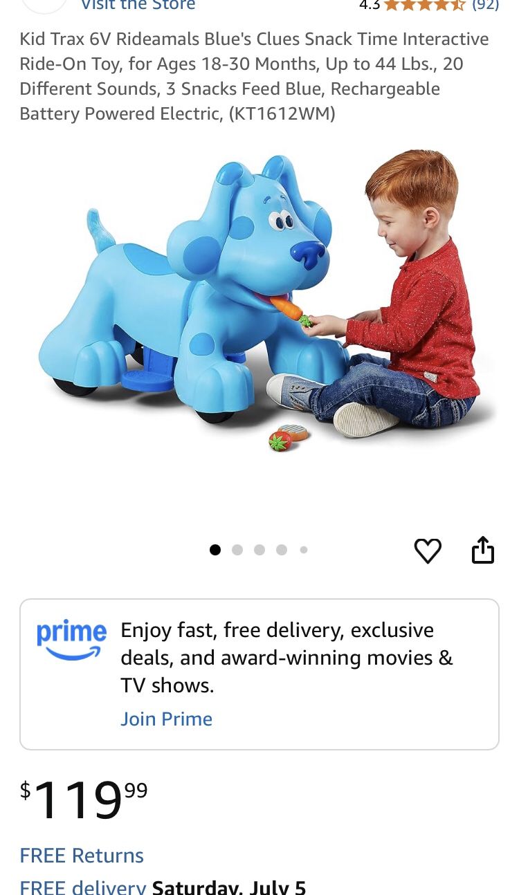 Blue Clues Ride On
