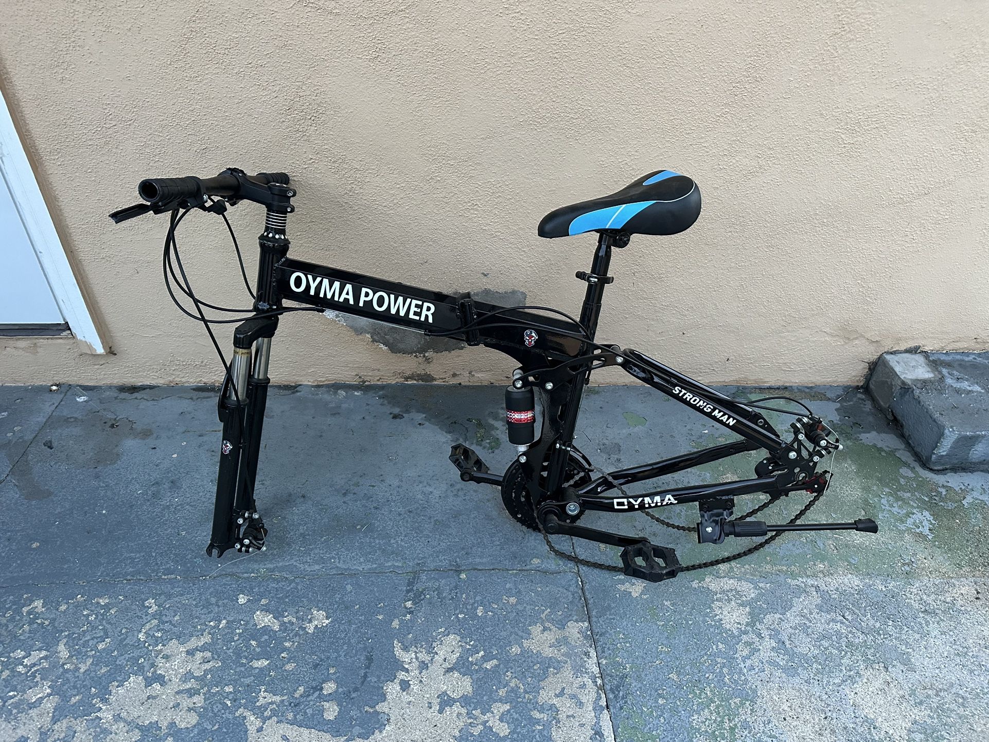 26” Oyma Power Folding Full Suspension Mountain Bike