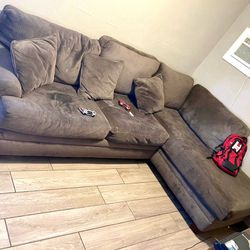 Suede Couch 