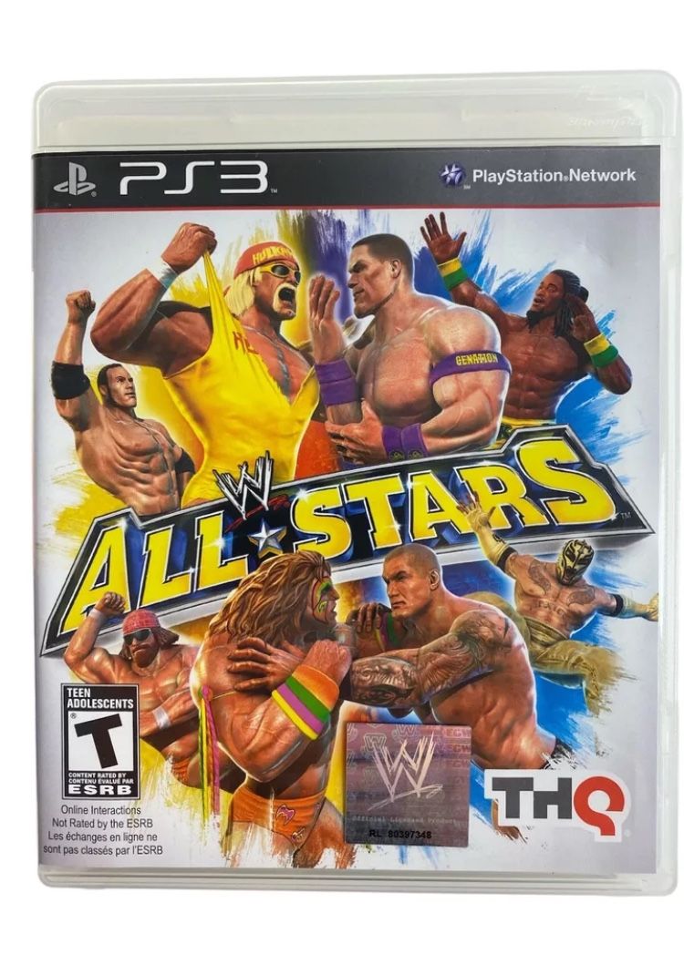 PS3 WWE All Stars Sony Playstation 3 W All Stars with Case and Manual USA