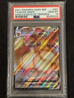 2021 Pokemon Shining Fates ETB Eevee Vmax Black Star Promo SWSH087 PSA 10