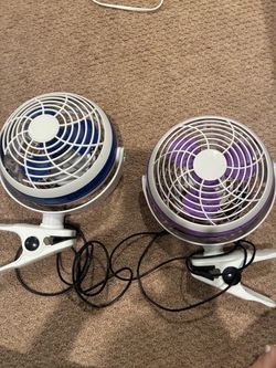 Set of 2 small fans $6