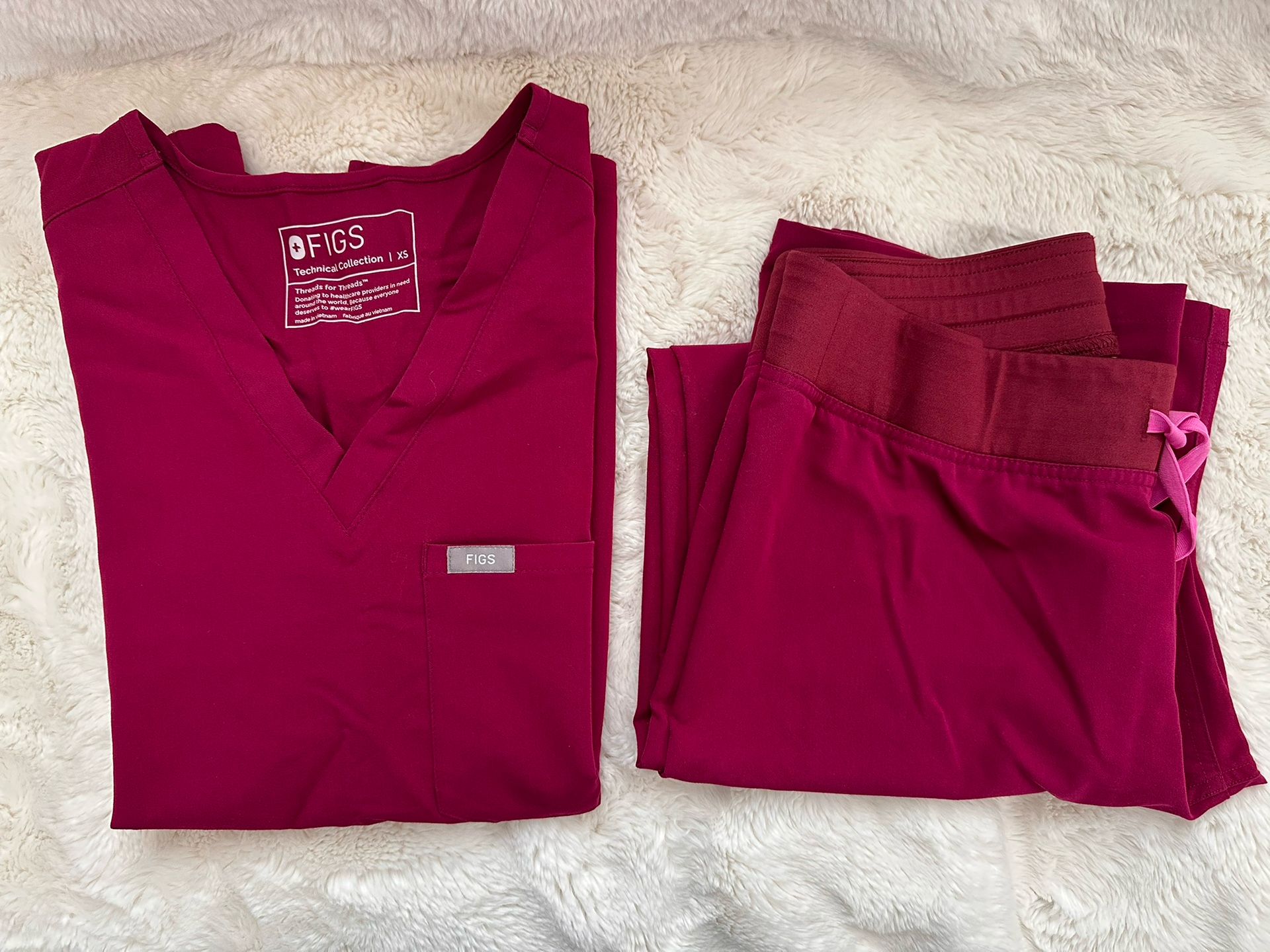 Figs Scrub Set XS/S Pink