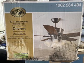 Ceiling Fan Brushed Nickel Finish