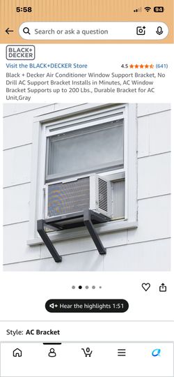 Black&Decker a/c support bracket