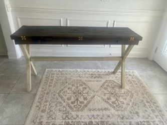 Farmhouse Console Table with X-Base