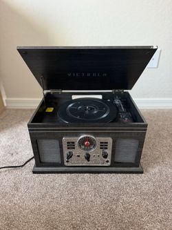 Modern Victrola with Bluetooth