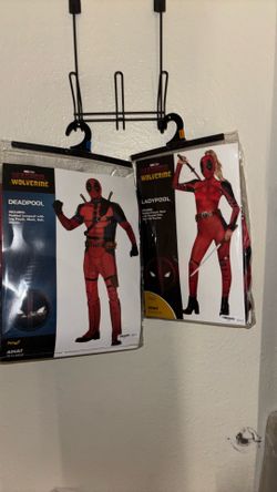LadyPool(small 4-6) & DeadPool (X-Large)Adult costumes